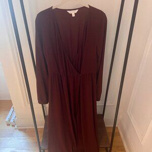 LC Lauren Conrad Red Maxi Wrap Dress